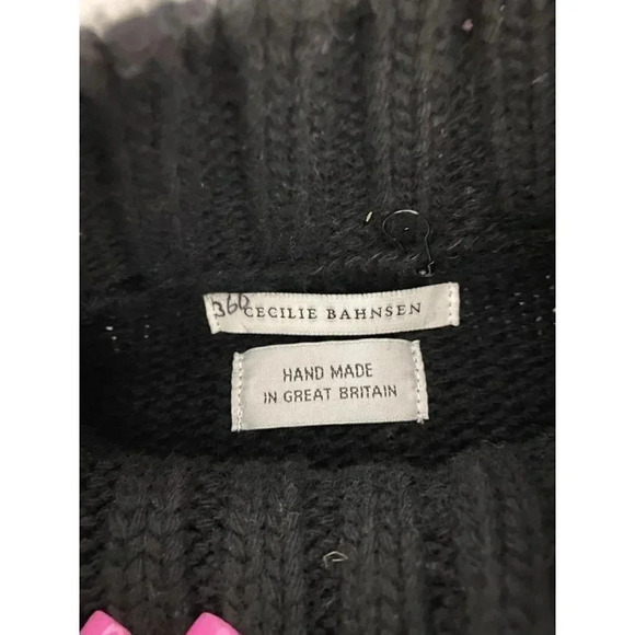 Cecile Bahnsen Mock neck cable knit wool sweater - Picture 3 of 4